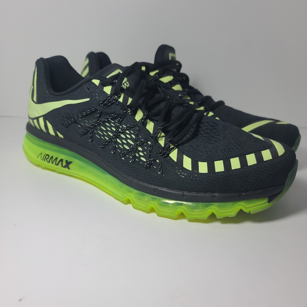 Nike Air Max 2015 Mens Size 12 Black Athletic Running Shoes Sneakers
